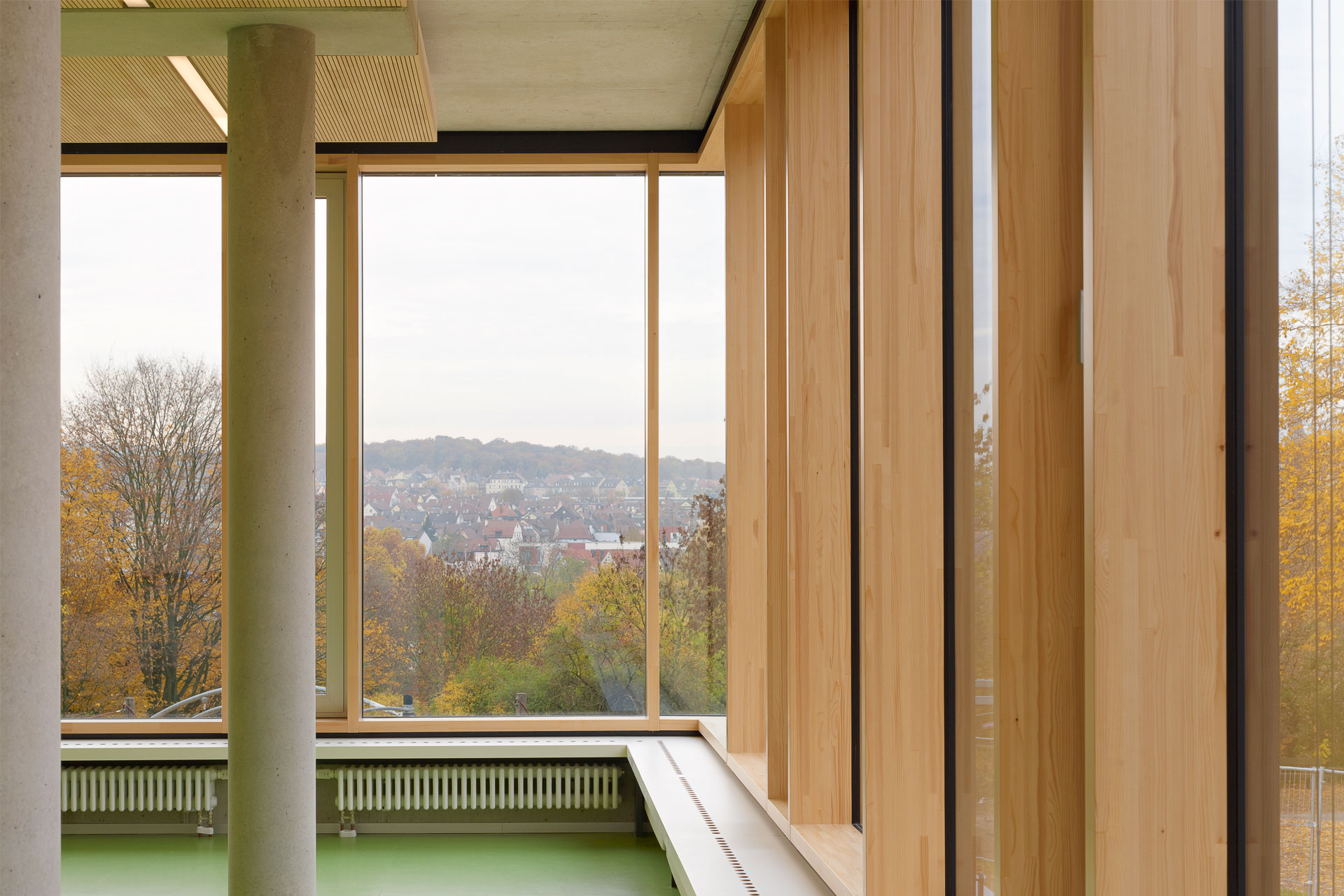 Architekt, Schülermensa, Holz-Alu Pfosten Riegel
